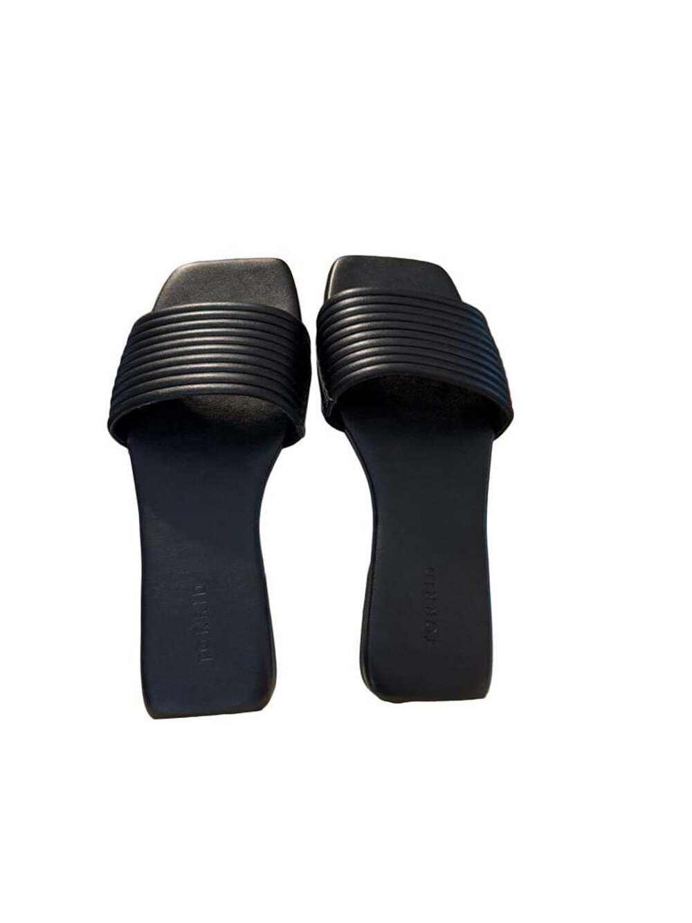 Torrid Black Slide Sandals Size 10WW
